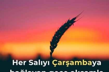 Çarşamba günü okunacak dua